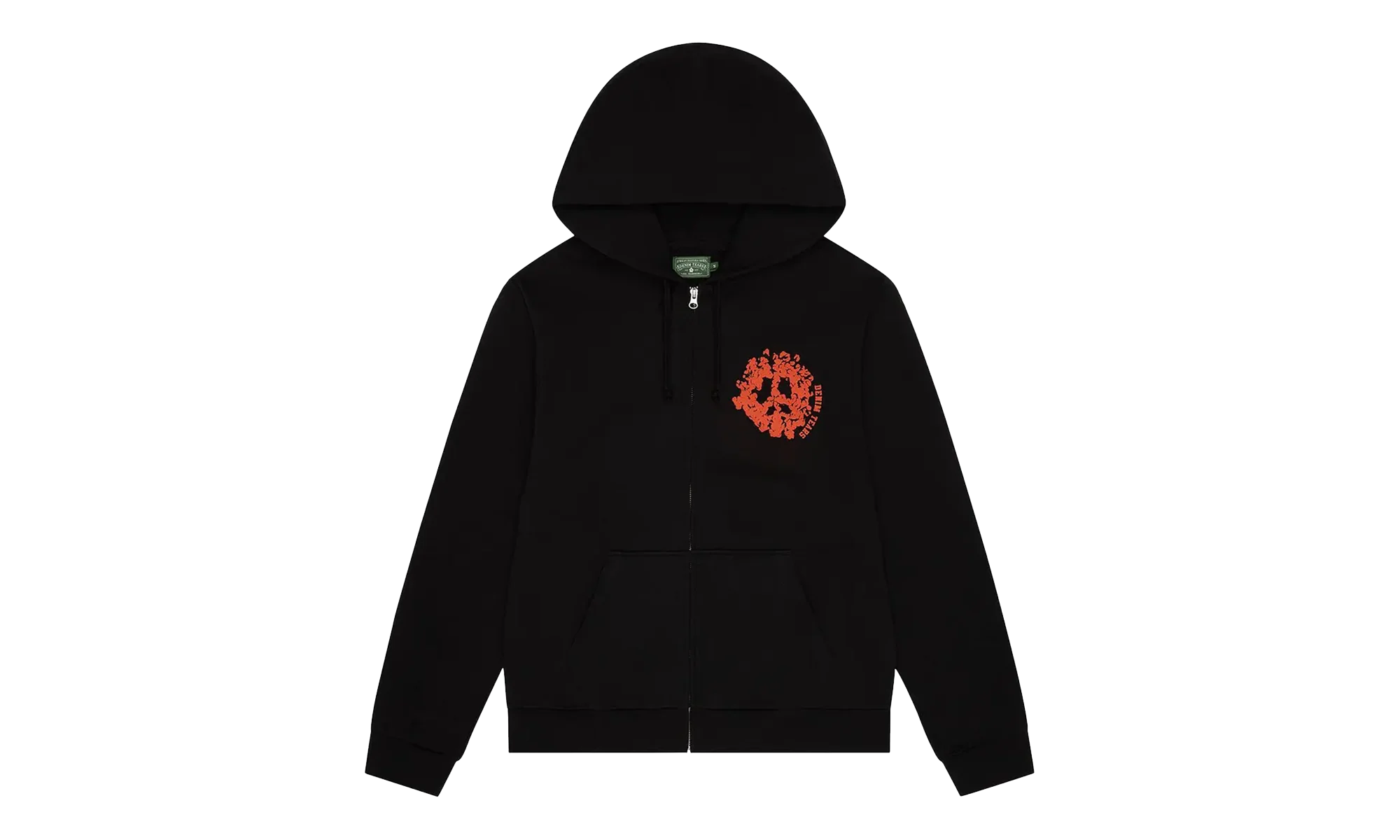 Denim U Zip Hoodie "Black" DT417