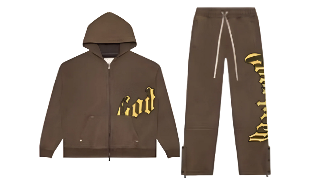 OG Logo Sweatsuit V2 "Washed Charcoal / Yellow" GS016