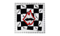 Matty Boy Chomper Silk Scarf "White / Black" CHRM1143