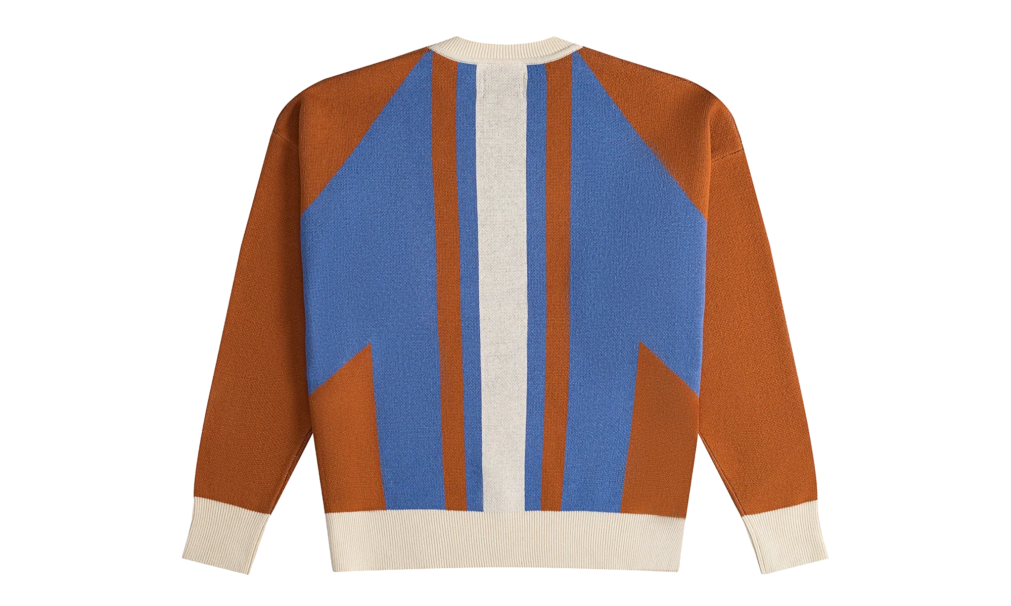 Pavil Knit Crewneck Sweater "Brick / Cream / Blue" RHPS24SW06973146 BRC