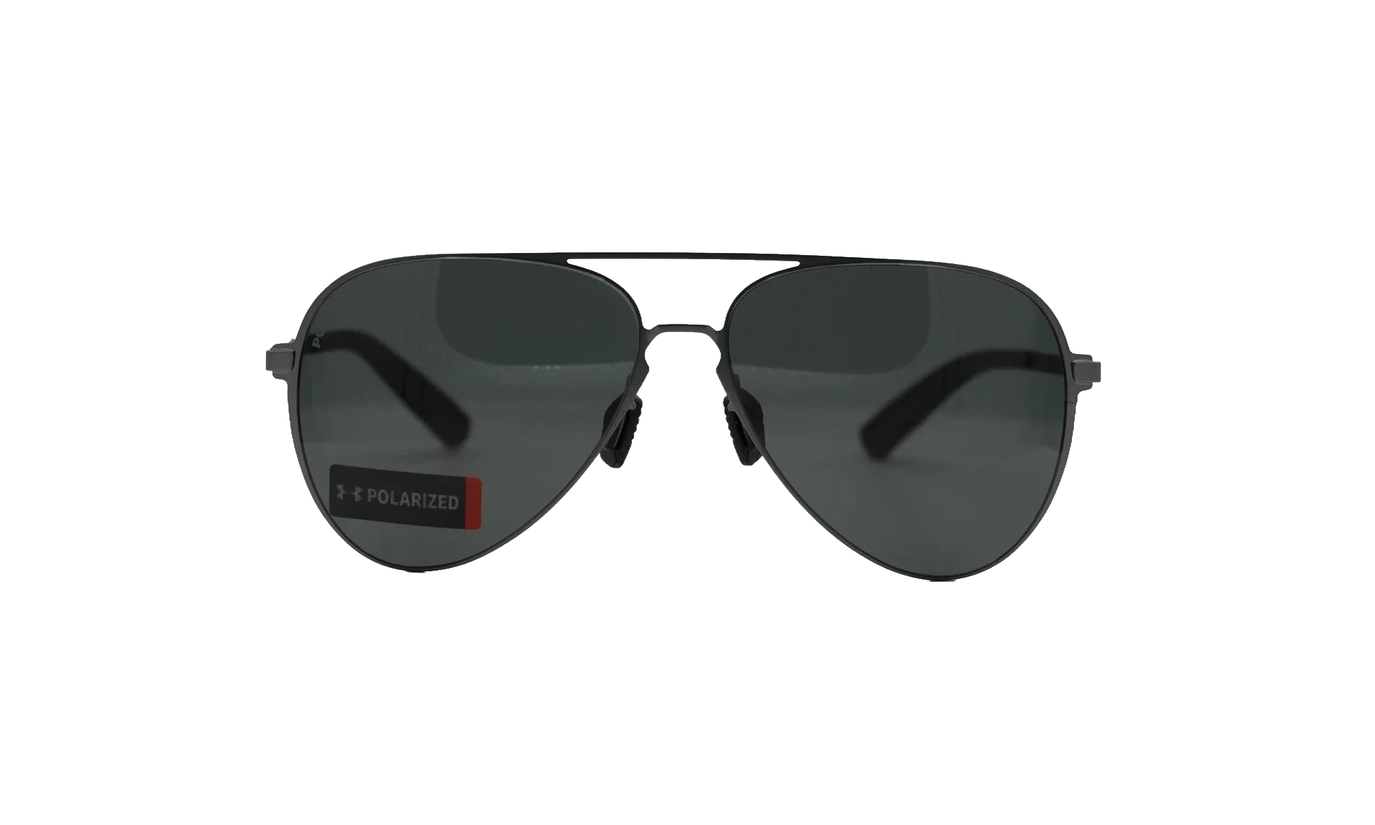 Litewire Aviator Sunglasses "Gray Polarized - Satin Gunmetal / Black Rubber" 8640136 310108