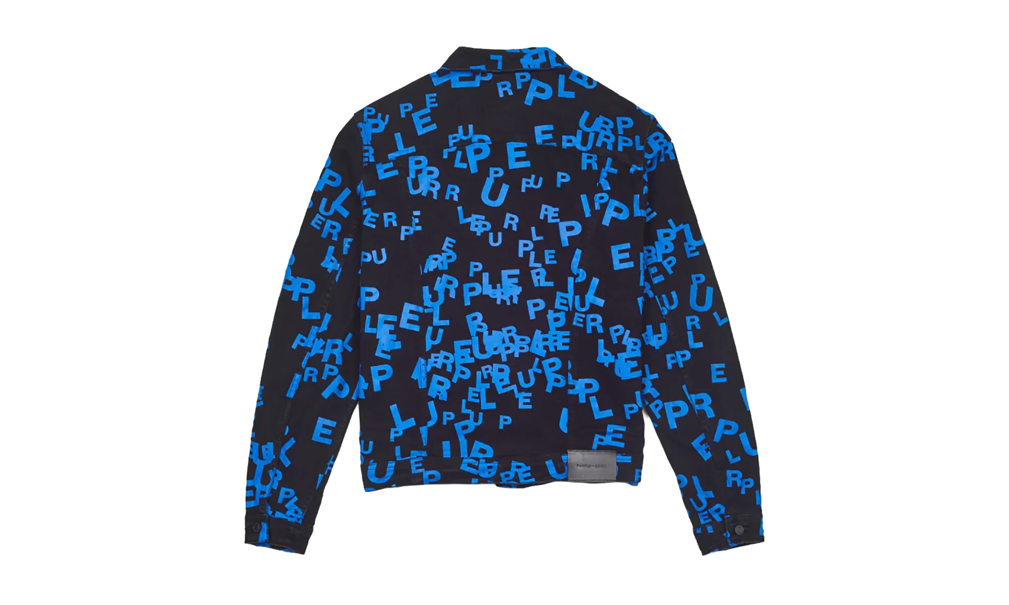 BLACK/BLUE LETTERS SCREEN PRINT TRUCKER "Black" P024 BBSP123