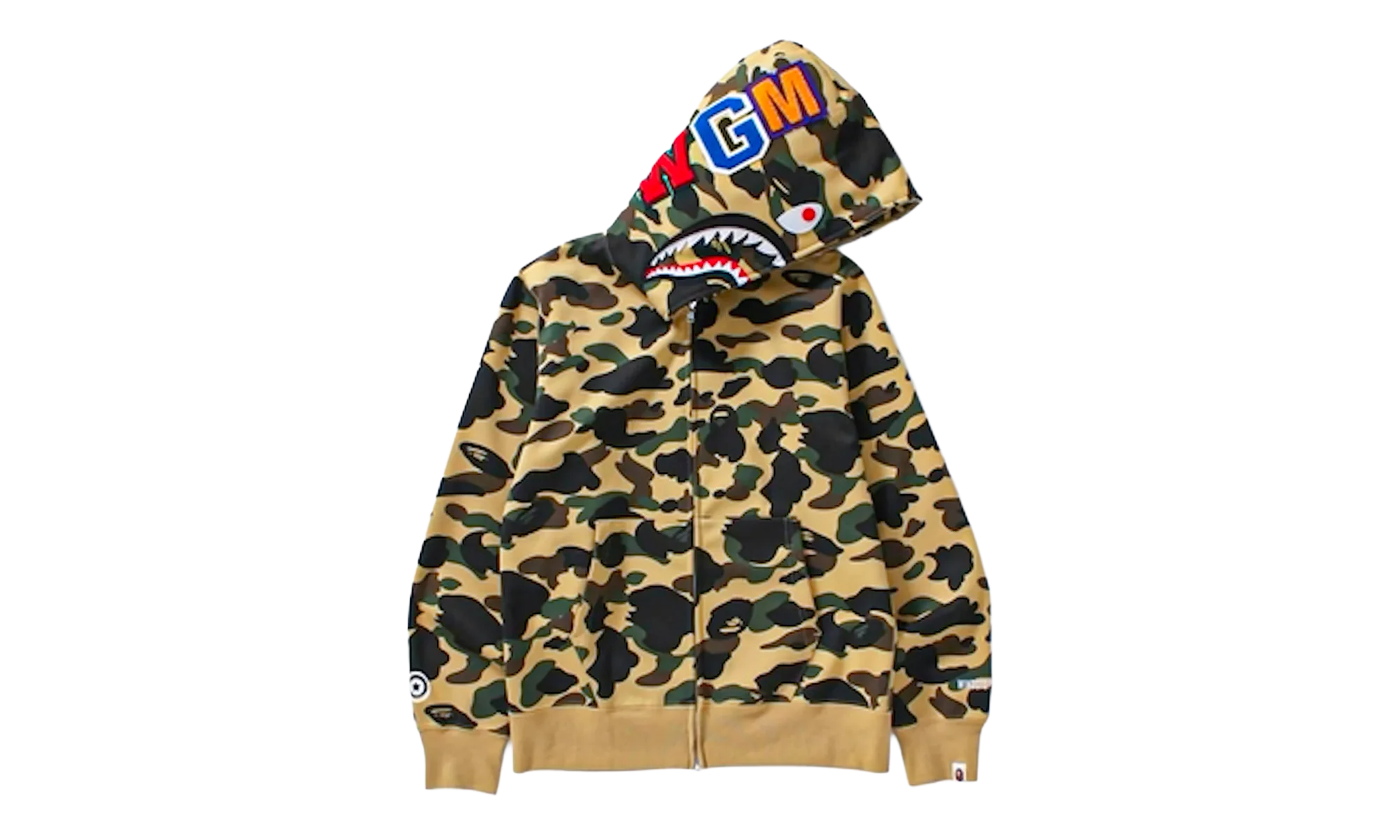 1st Camo Windstopper Shark Full Zip Hoodie "Yellow" B1CSFZHSY