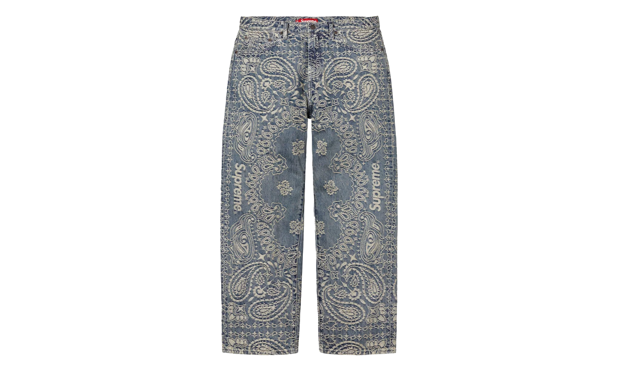 Bandana Jacquard Baggy Jean "SS25 - Blue" SU25290