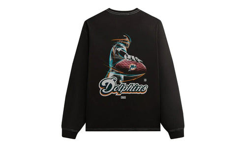 '47 for the NFL: Dolphins Vintage Long-Sleeve Tee "Black" KHM032694 001