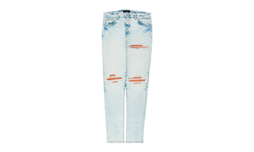 MX1 Ultrasuede Patch Jeans "Medium Indigo Taupe" AMDNSY1149 497
