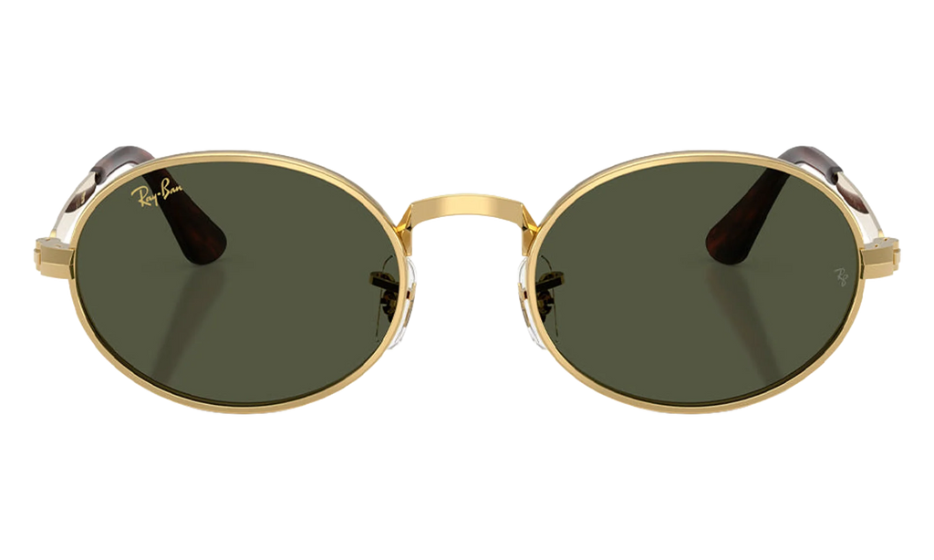 Ray-Ban Bold Metals "A$AP Rocky - Polished Arista Gold with Dark Green Lens" RB3931 001 31