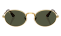 Ray-Ban Bold Metals "A$AP Rocky - Polished Arista Gold with Dark Green Lens" RB3931 001 31