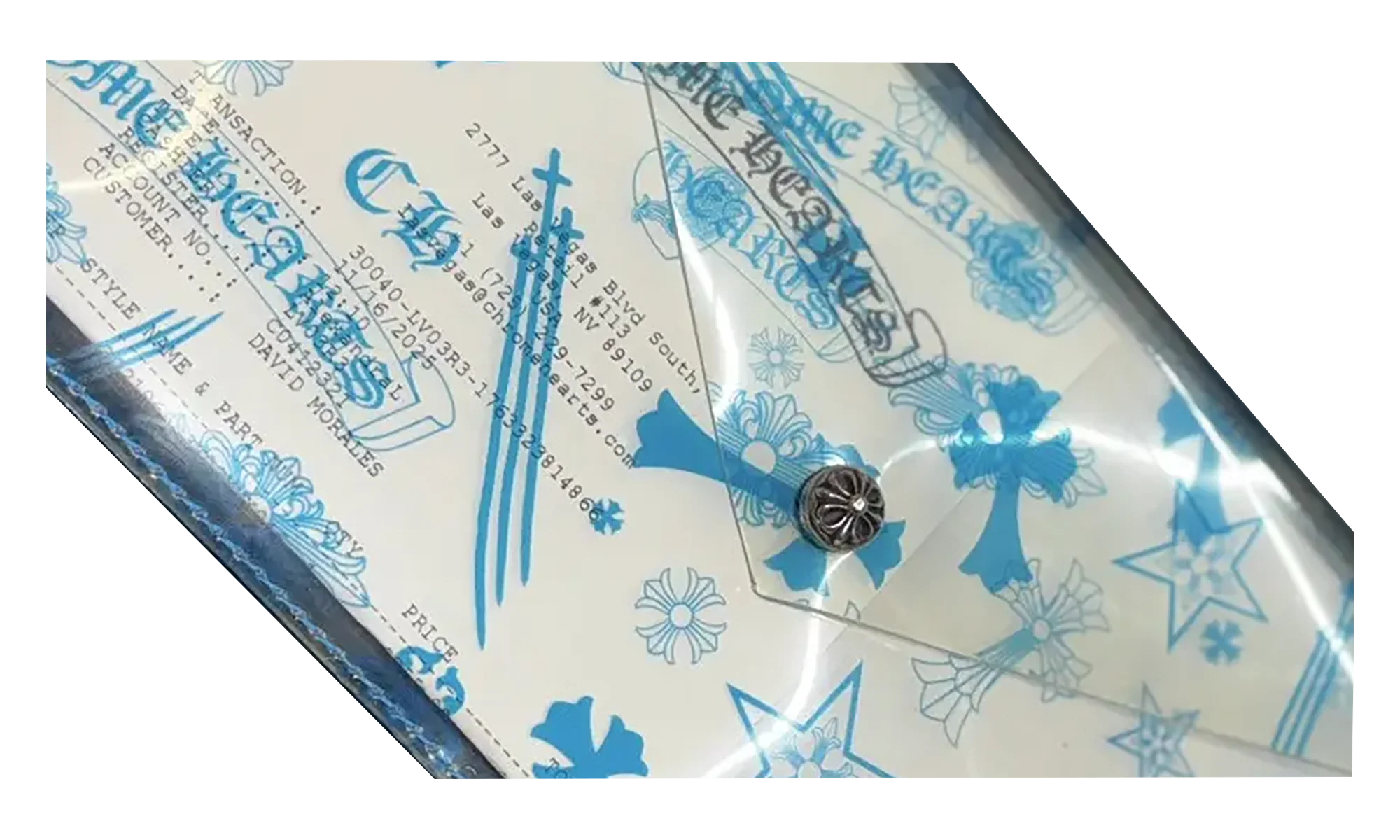 Translucent Logo All Over Pouch "Blue" CHRM0915