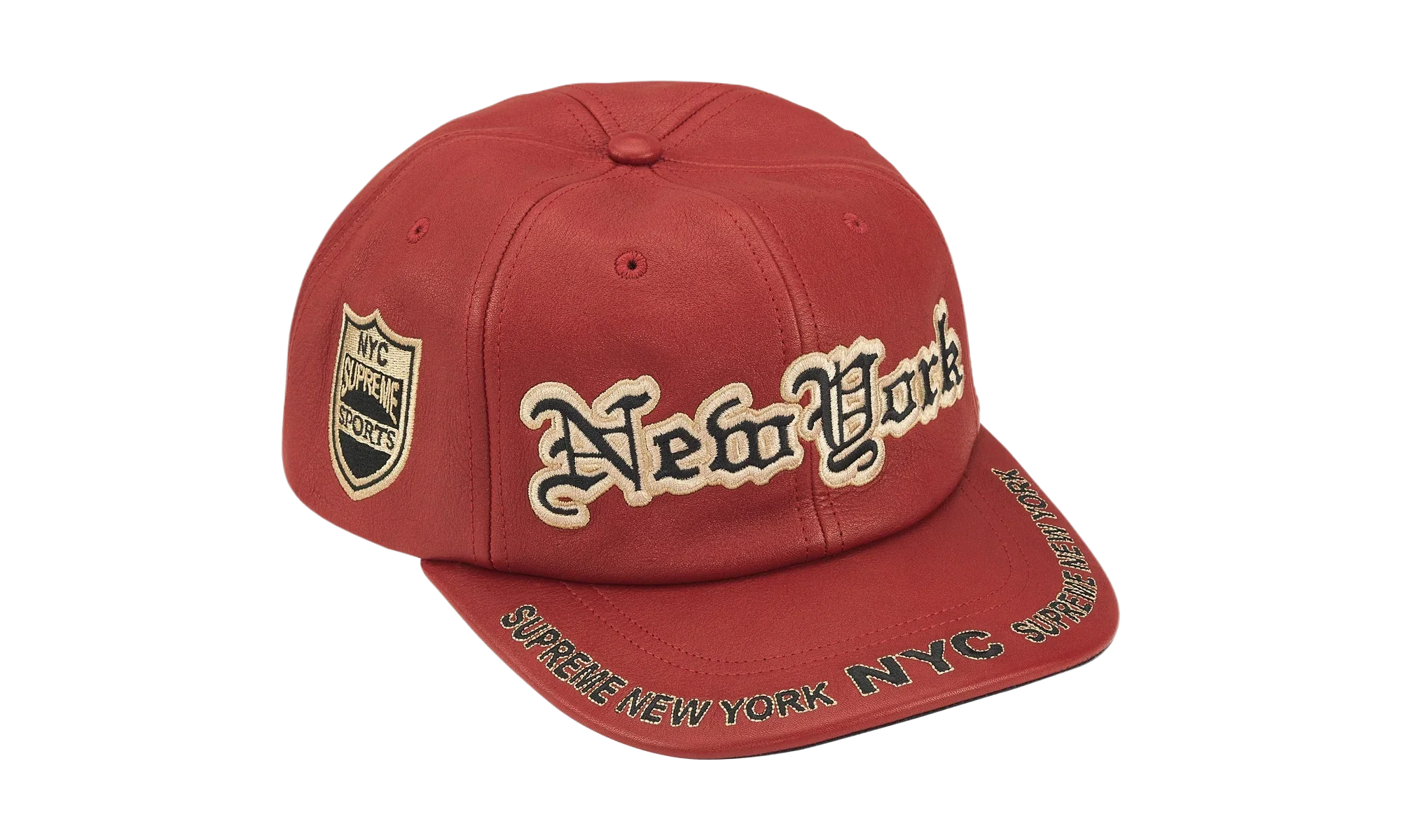 New York Leather 6-Panel "FW25 - Red" SU26920