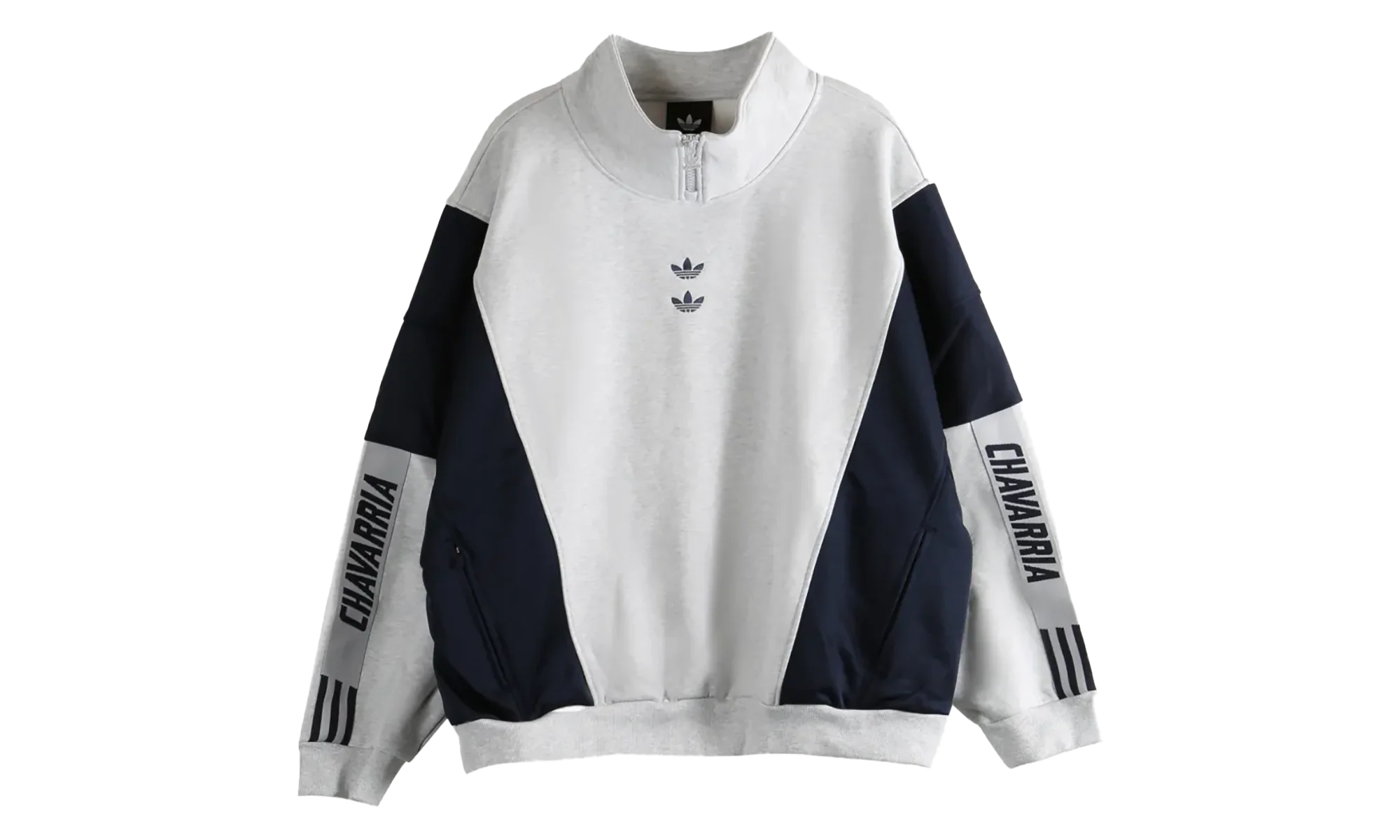 CHAVARRIA WATSONVILLE MOCKNECK Jumper "Light Grey Heather / Legend Ink" KD1803