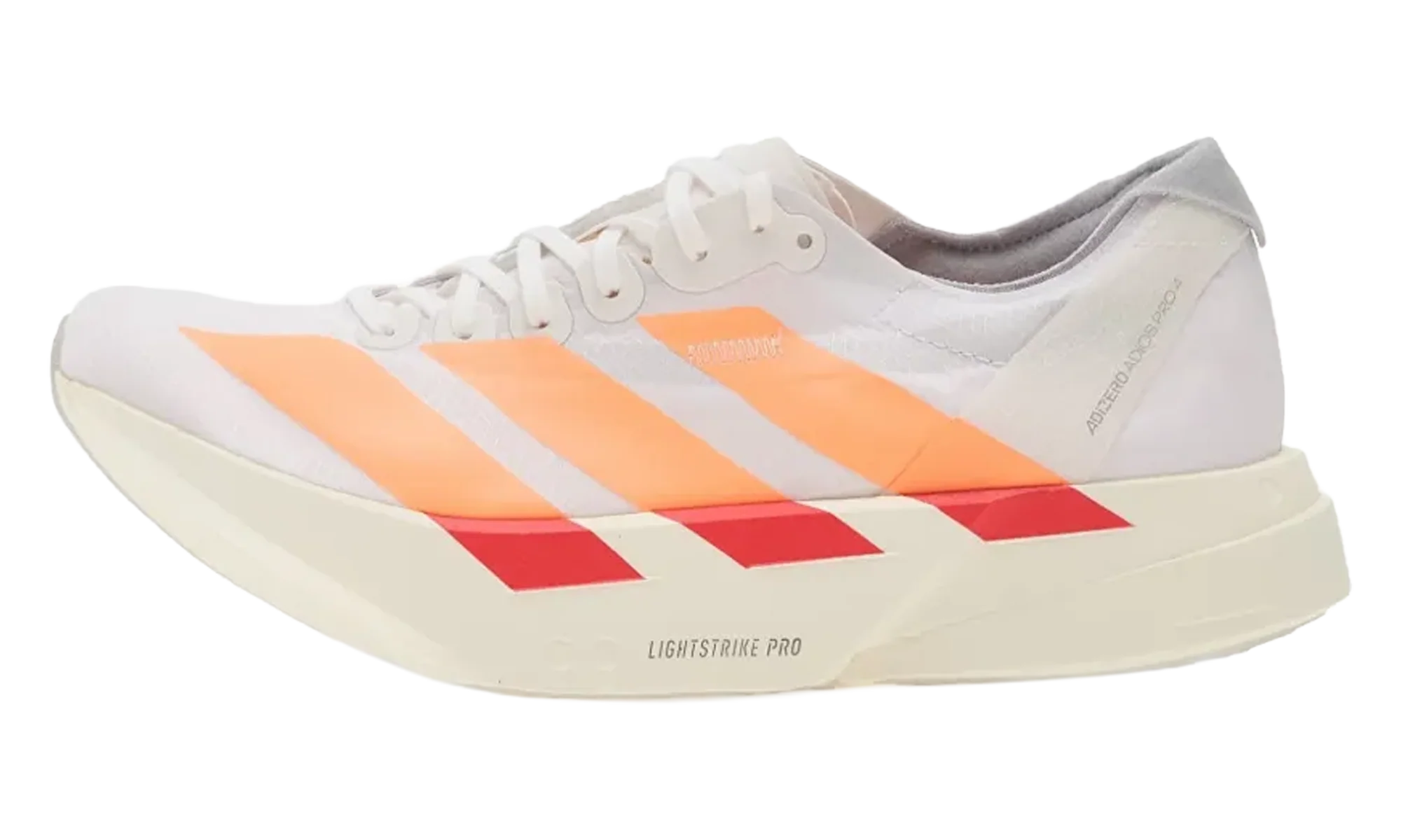 Adizero Adios Pro 4 WMNS "Cloud White / Beam Orange / Lucid Red" JR7087