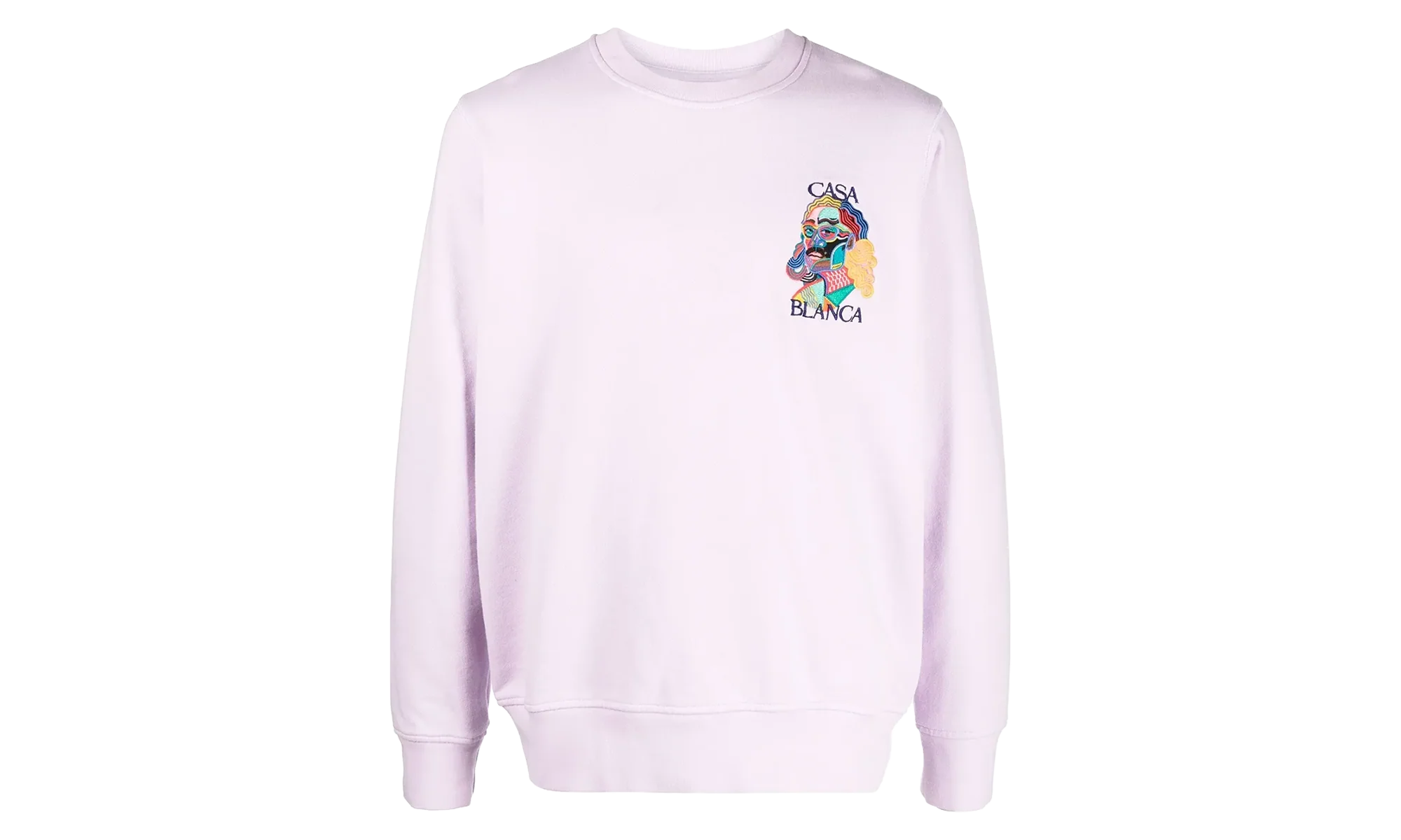 Masao San Embroidered Crewneck Sweatshirt "Lilac" MS22 JTP 001 LILAC