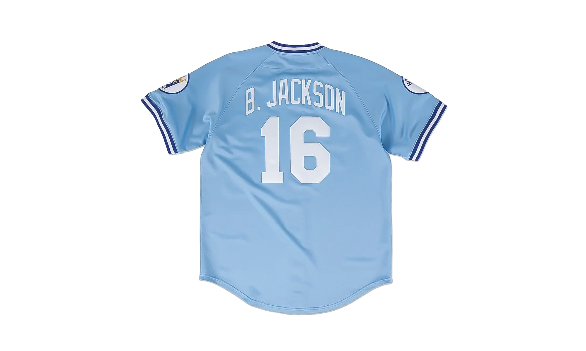 MLB Bo Jackson Road Jersey "1987 Kansas City Royals - Light Blue" AJY1GS18278 KCRLTBL87BJA