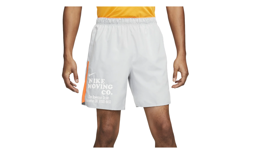 Dri-fit Challenger 18cm Unlined Versatile Shorts "Light Smoke Grey / Bright Mandarin / Black / Summit White" DX0914 077