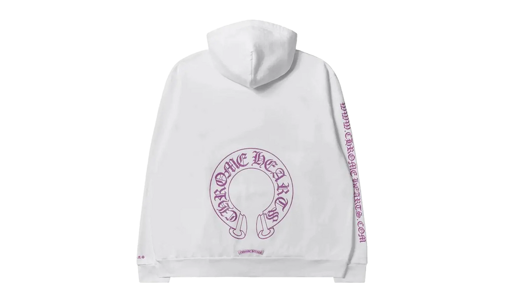 Website Hoodie "White / Purple Glitter" CHRM0710