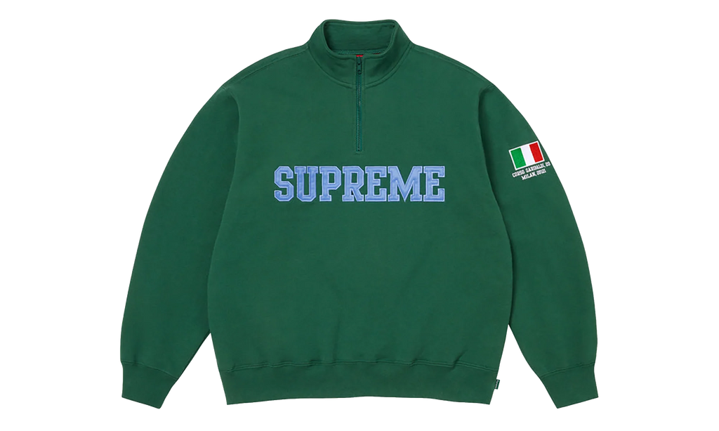Shop Flag Half Zip Pullover "SS26 - Dark Green - Milan" SU27014