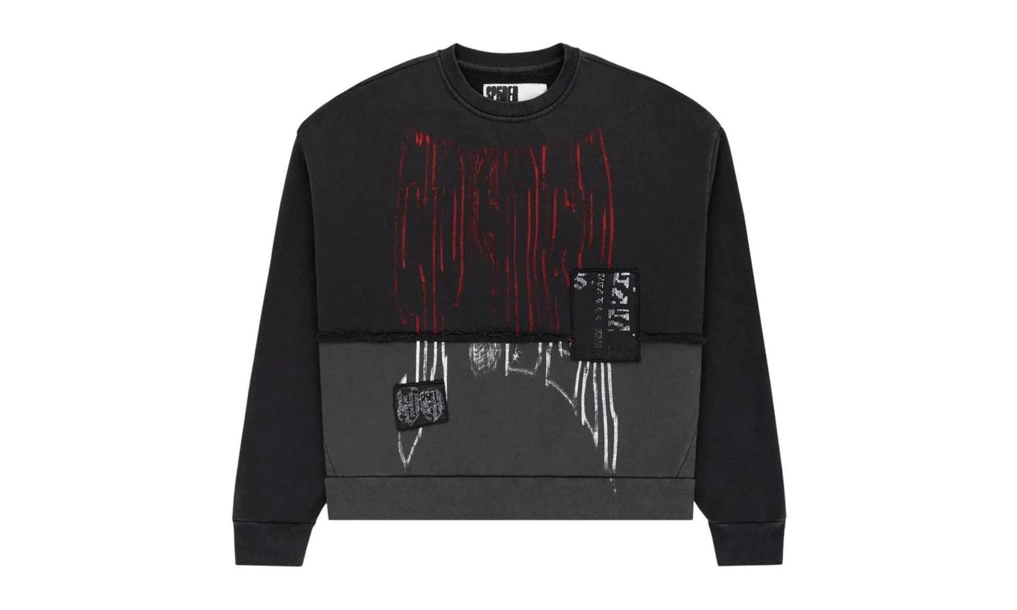 Diffused Collegiate Crewneck "Black" SP5der245