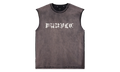 Worn Gothic Sleeveless Tee "Brown" P103 TBSP226