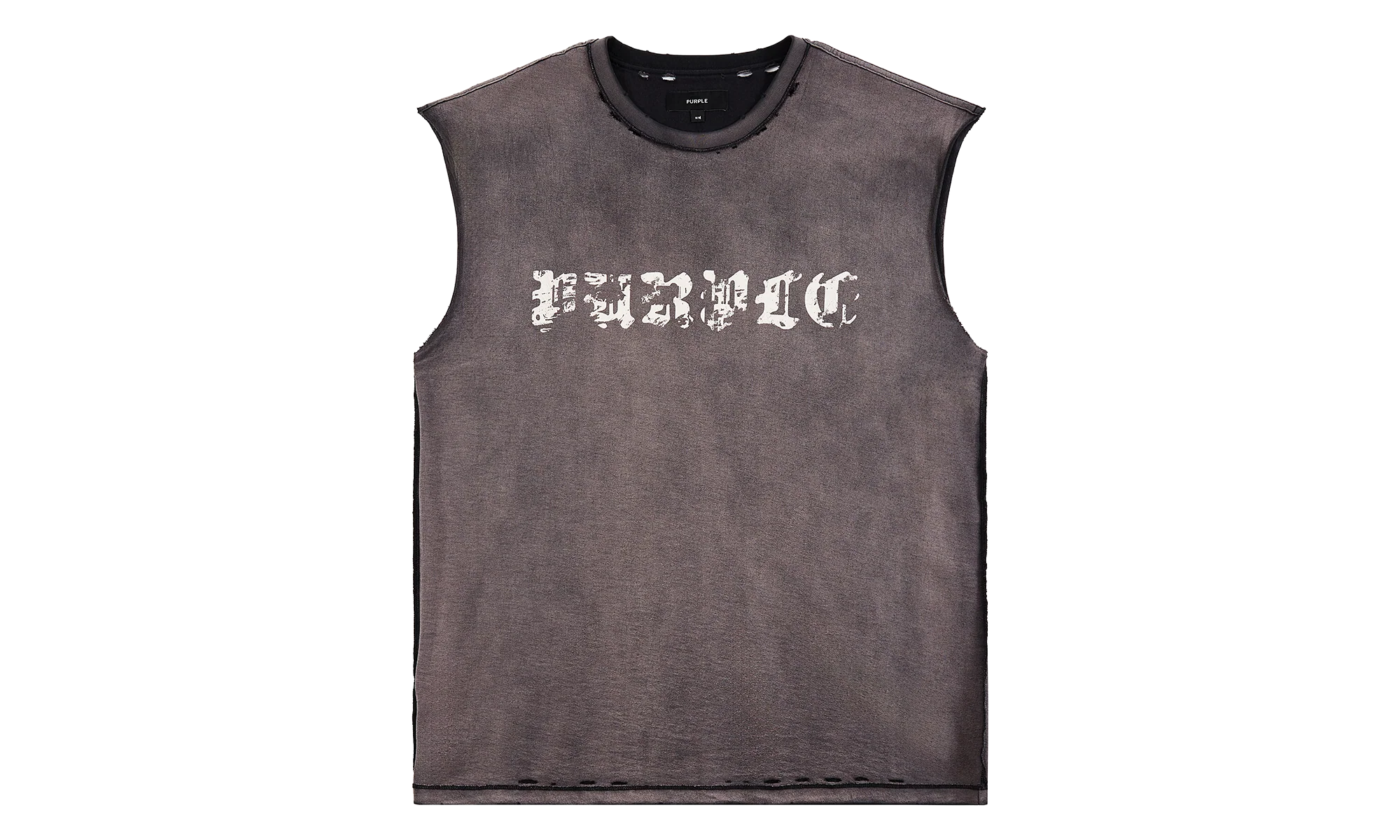 Worn Gothic Sleeveless Tee "Brown" P103 TBSP226