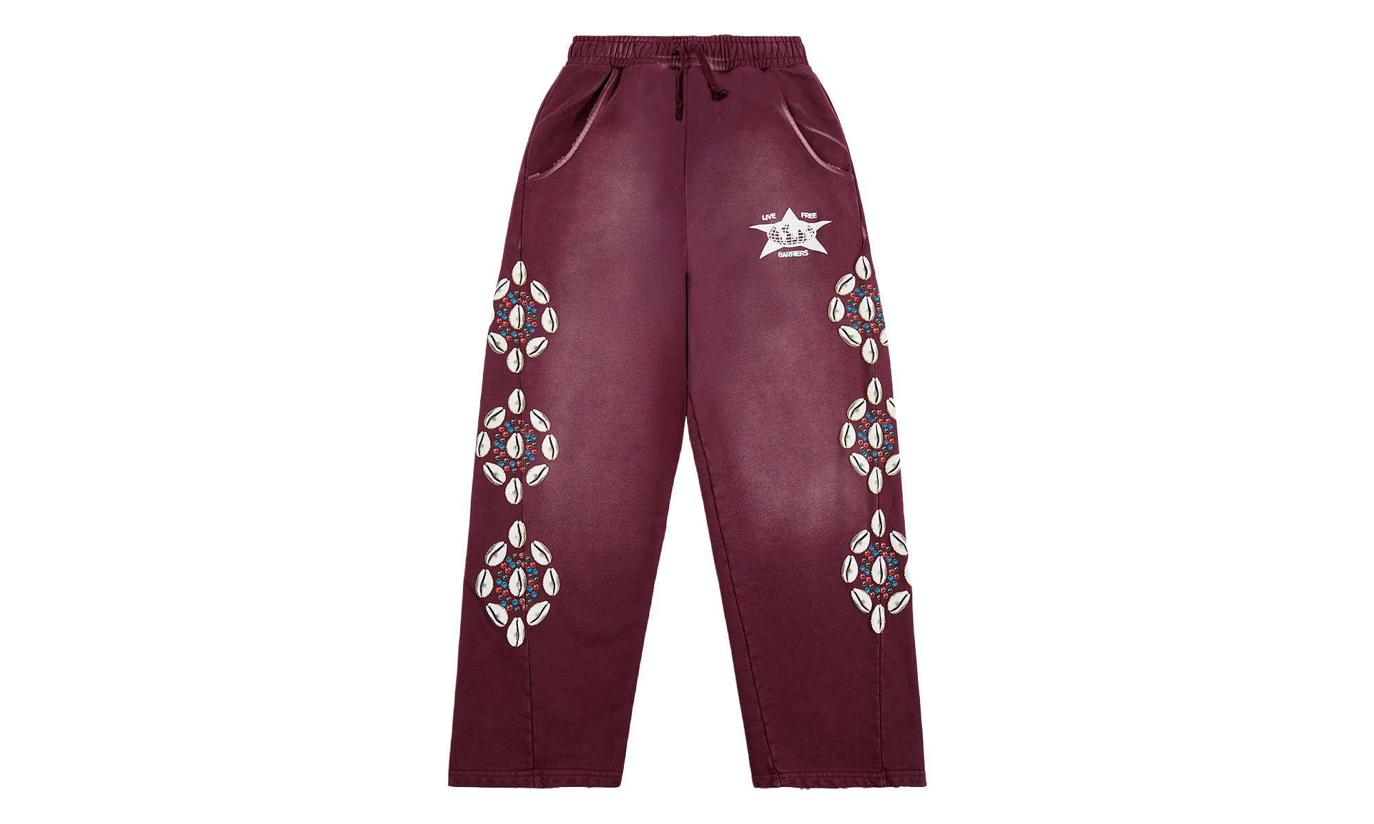 Cowrie Shell Sweatpant "Maroon" BAR27