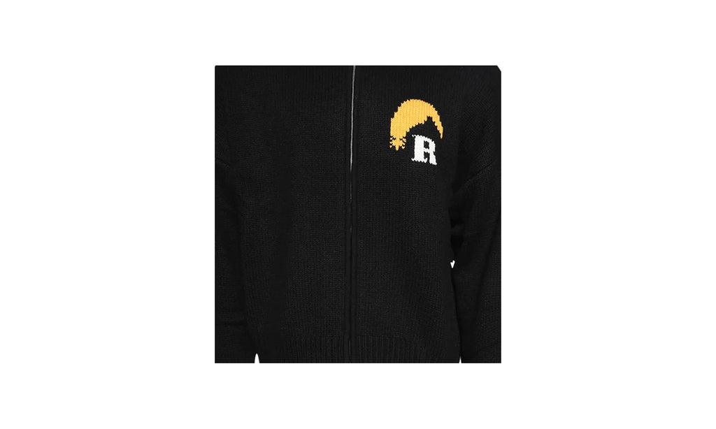 Moonlight Knit Zip Up Hoodie "Black" PF24HO018672322