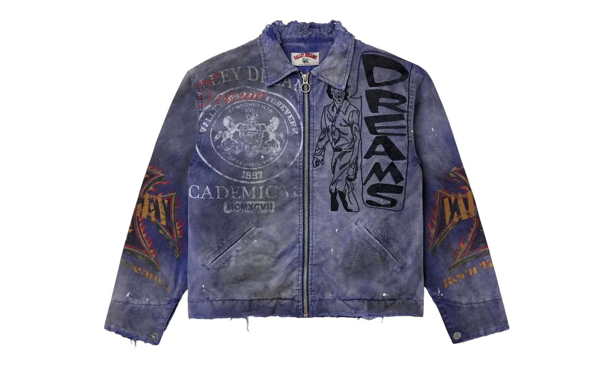 Destruction Work Jacket "Mechanic / Purple" VALE 11 008 VFDWJIM BL