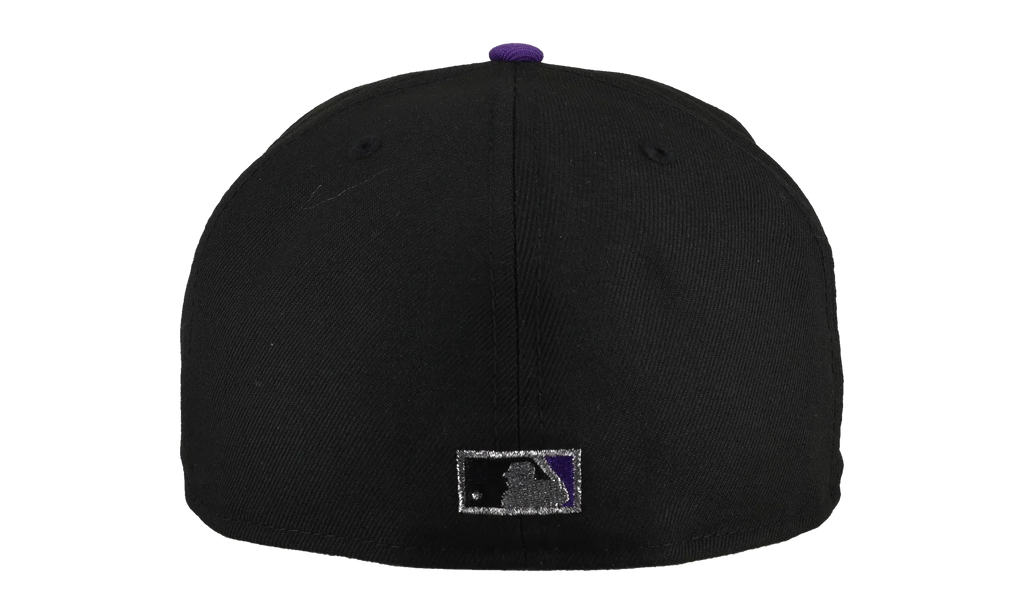 59FIFTY Colorado Rockies Old English Script 1995 Coors Field Fitted Hat "Black / Grey" NE103
