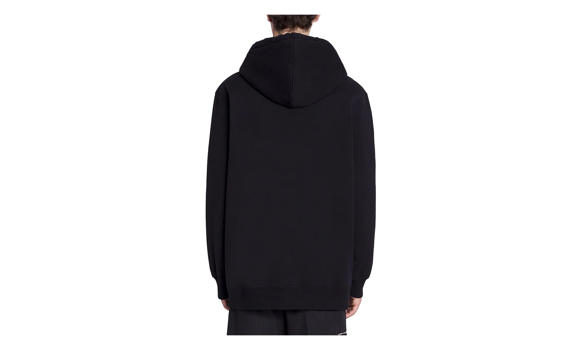 EMBROIDERED OVERSIZED HOODIE "Black" RU HO0009 J110 P24 10
