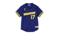 NBA Chris Mullin Name & Number Mesh Crewneck "Golden State Warriors - Royal" BA84X4 GSW B CCV