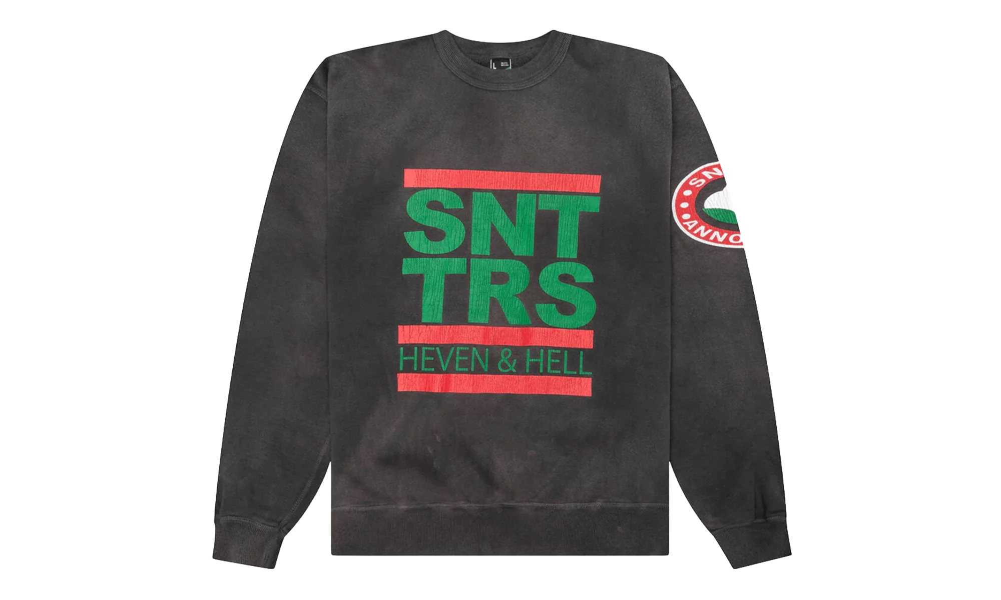 STTRS Logo Crewneck Sweatshirt "Saint Michael - Black" DT363