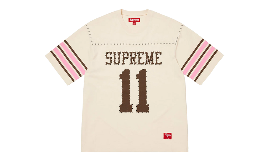 Studded S/S Football Top "SS26 - Cream" SU27034