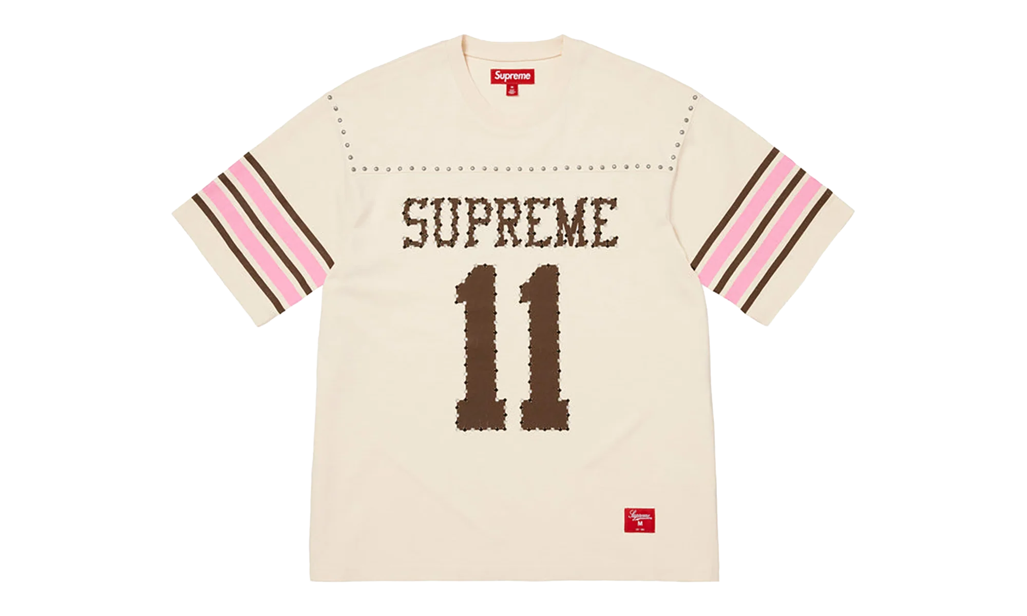 Studded S/S Football Top "SS26 - Cream" SU27034