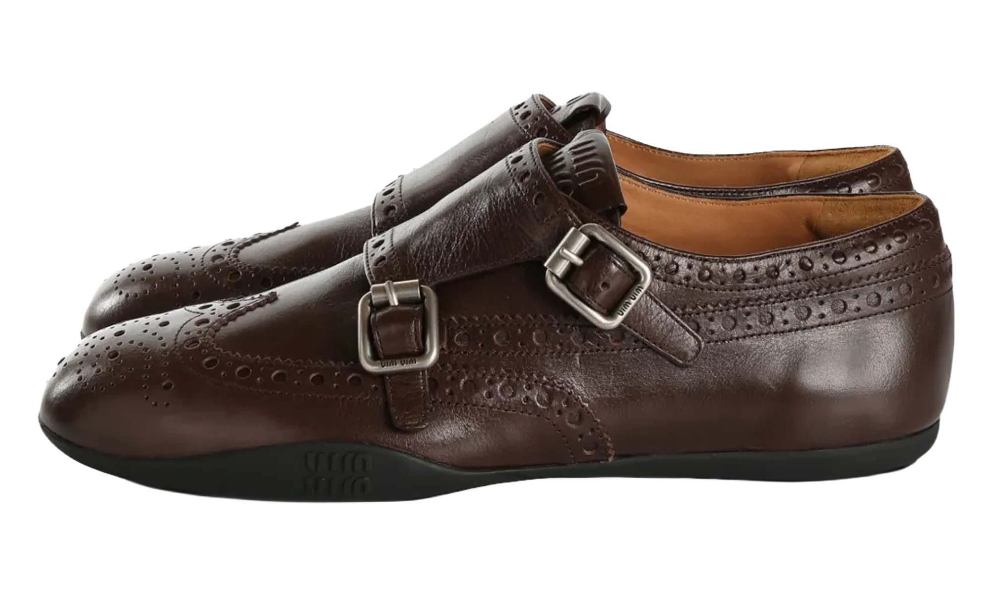 Calf Leather Buckle Brogues WMNS "Moro Tabacco" 5E510E 007 F0003