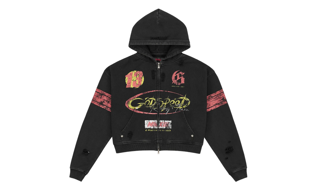Speedway Zip Hoodie "Black" GS075