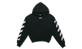 Back Arrow Printing Loose Hoodie "Black" OMBB037S20E300031088