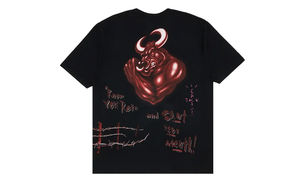 Cactus Jack x WWE Know Your Role The Rock T-Shirt "Black" CPFM26