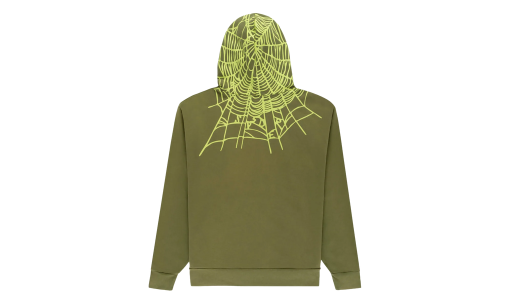 HEAVY WEB HOODIE "Olive" SP5der87