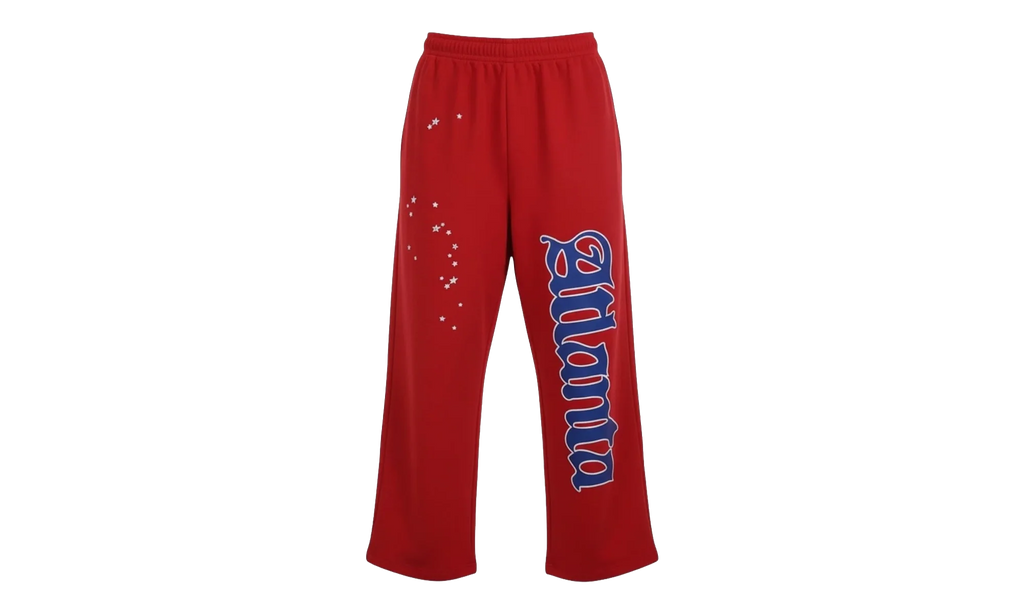 Atlanta Logo Open Leg Sweatpants "Red / Blue" SP5der319