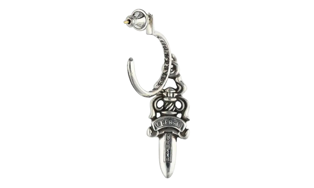Dagger' Hoop Earring "Silver" CHRM0946