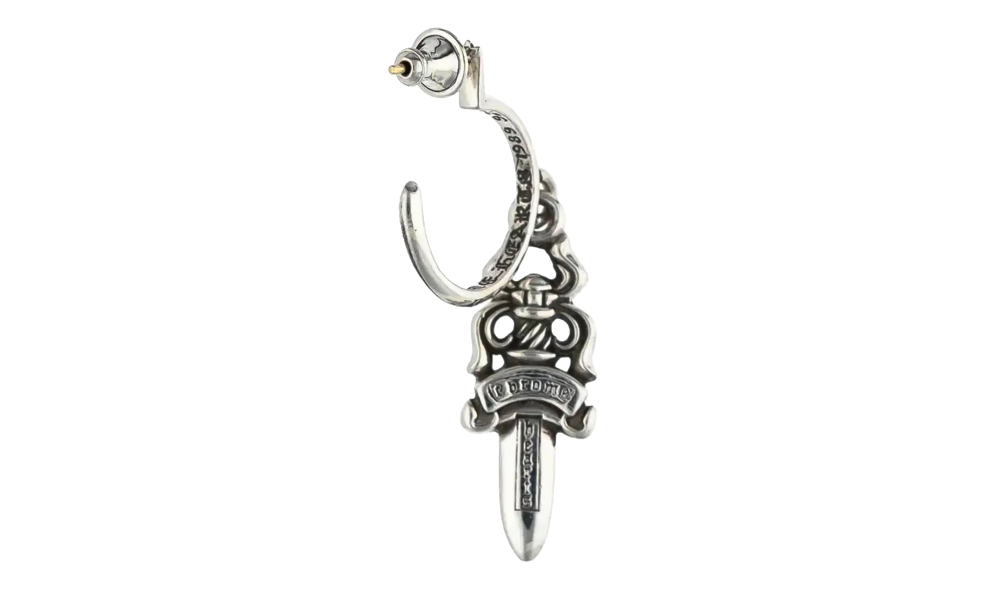 Dagger' Hoop Earring "Silver" CHRM0946