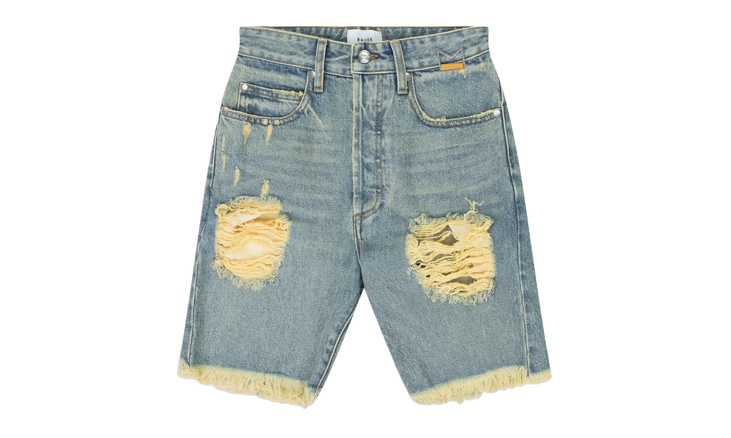 Distressed Denim Shorts "Indigo" RHD-MBTM-0221
