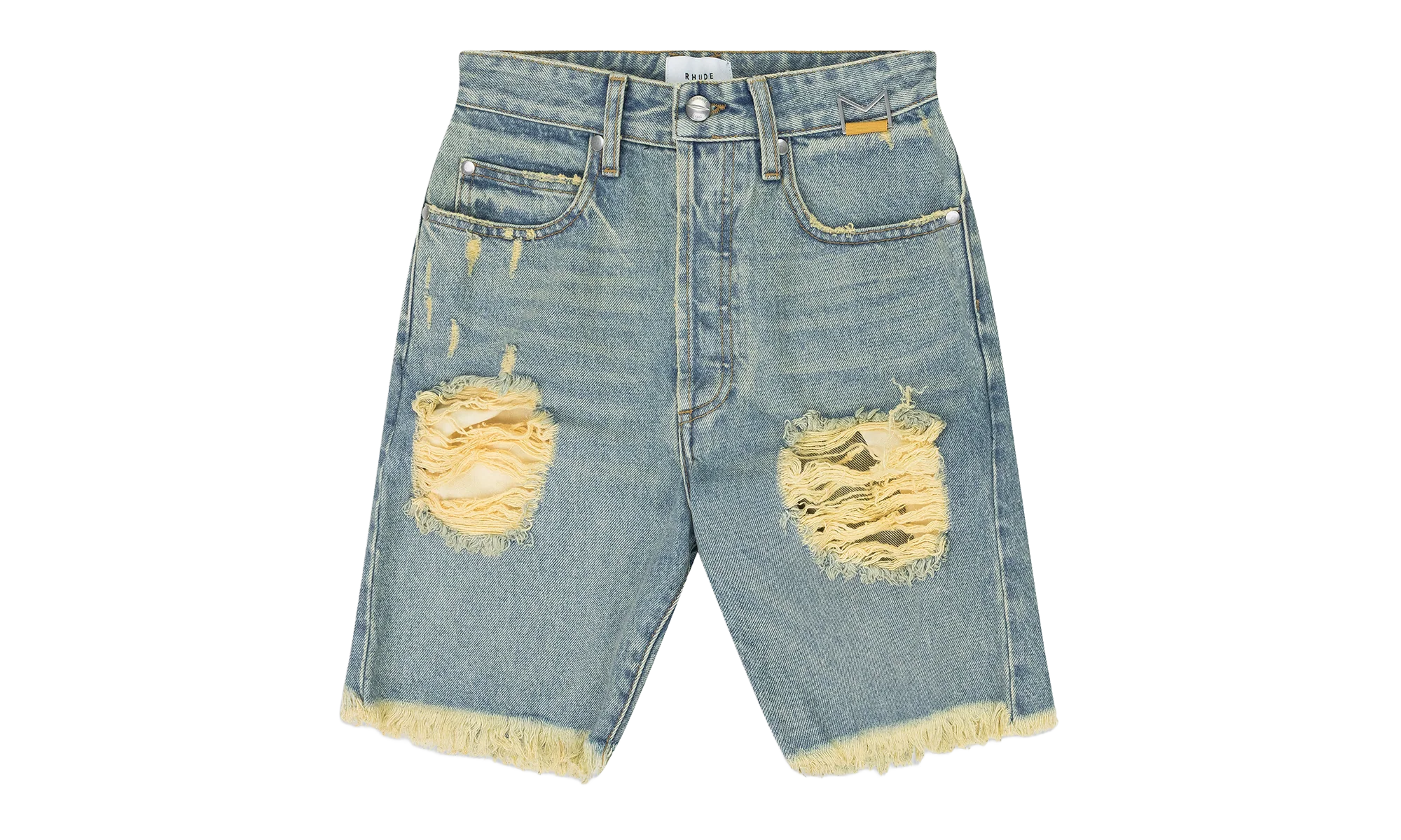 Distressed Denim Shorts "Indigo" RHD-MBTM-0221