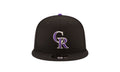 9Fifty MLB Colorado Rockies Basic Snapback Hat "Black" 11591059