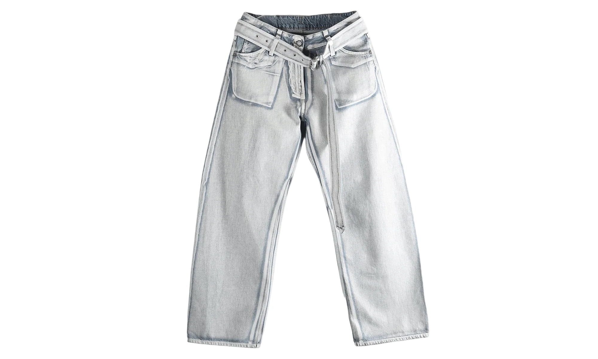 Casual Jeans WMNS "Blue White" FN WN TROU001609 BLUE WHITE