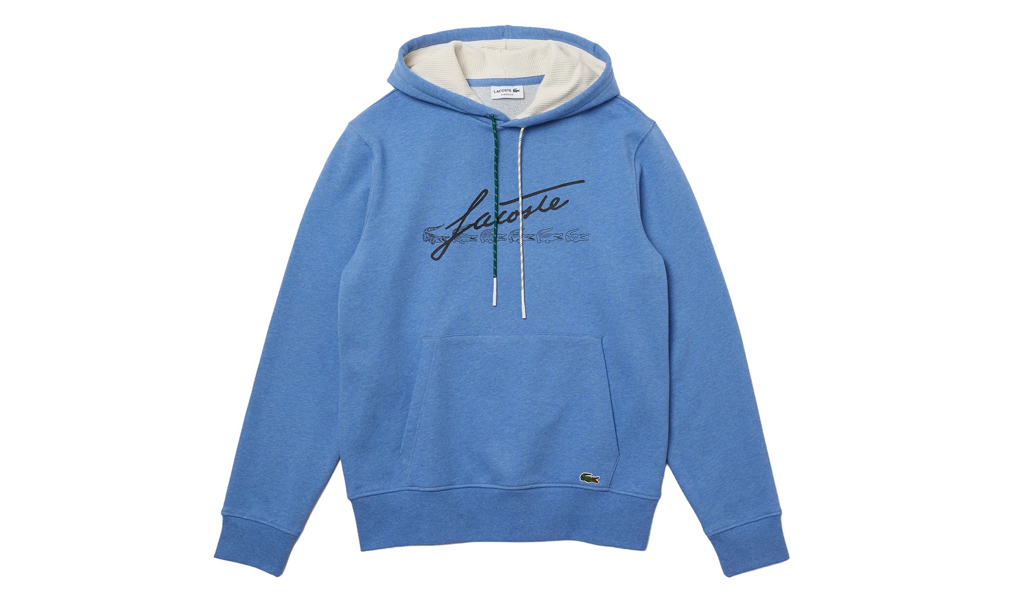 Signature Hooded Flecked Cotton Fleece Hoodie "Blue Chine" SH2059 HG3