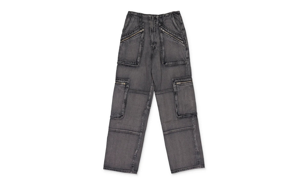 Loose Straight Cargo Pants Wmns "Black" PF22WDF019_BLACK