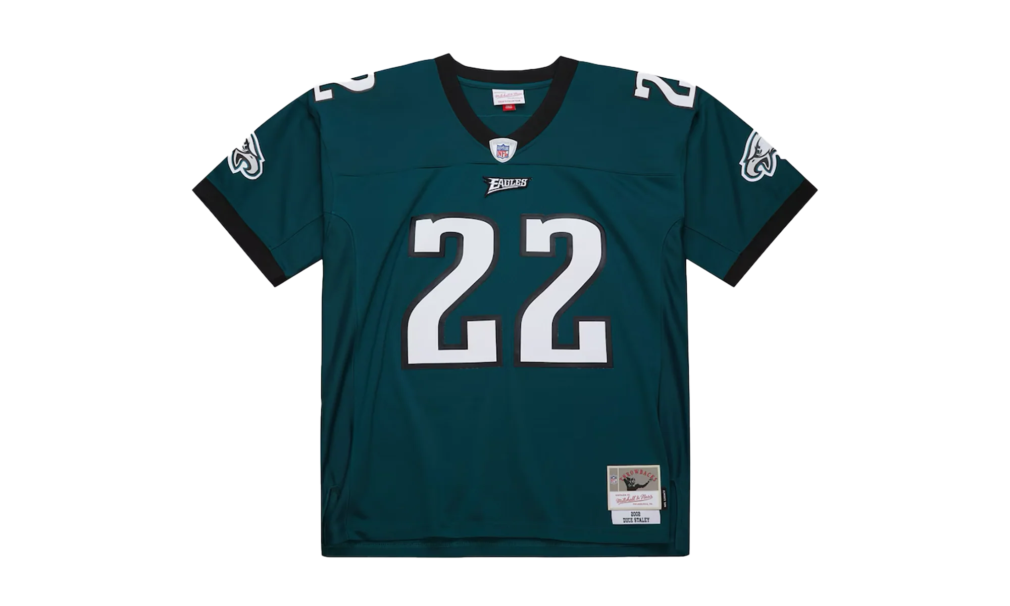 NFL Duce Staley Dark Jersey "2002 Philadelphia Eagles - Green" JY8626 PEAGREN