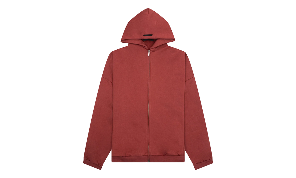 Heavy Fleece Full Zip Hoodie "Crimson" 192BT246246F