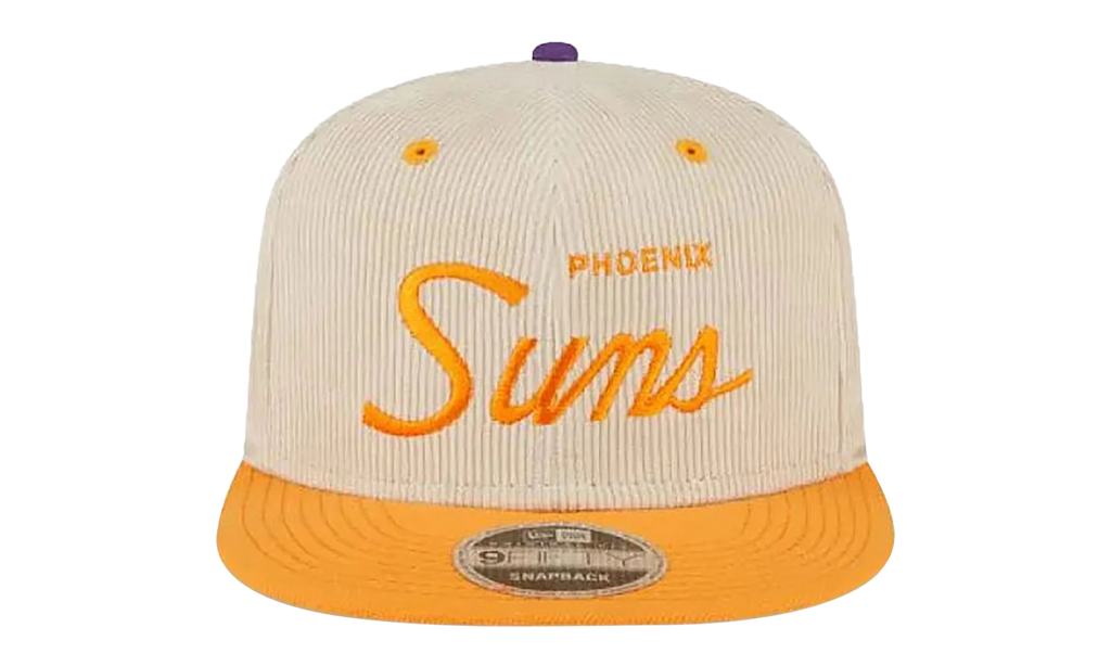 9FIFTY NBA PHOENIX SUNS SNAPBACK HAT "ERIC EMANUEL - Cream/ Orange" EE435